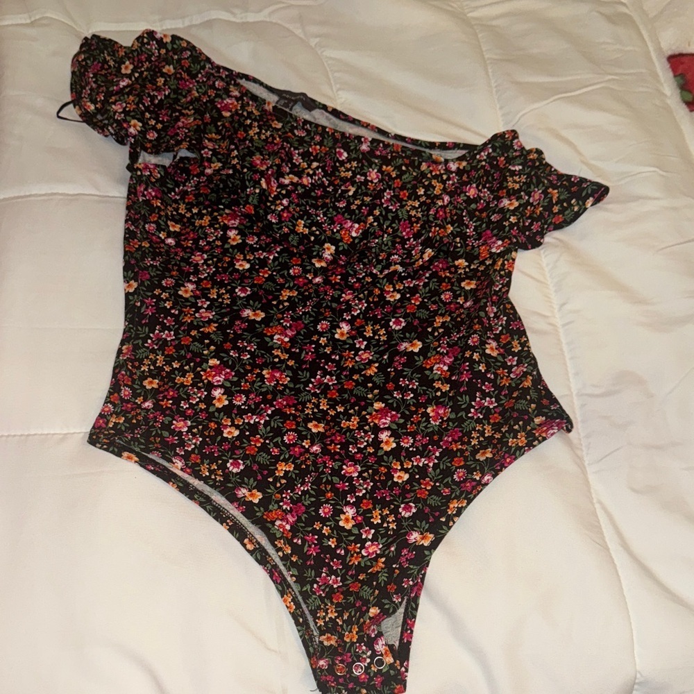 Primark Black Floral Kids Bodysuit